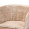 Bali & Pari Papua Modern Bohemian Antique White Washed Rattan and Mahogany Wood Dining Chair 243-13489-ZORO - alternate 9